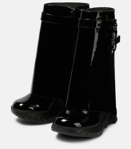 商品Givenchy|Shark Lock leather ankle boots,价格¥9783,第5张图片详细描述