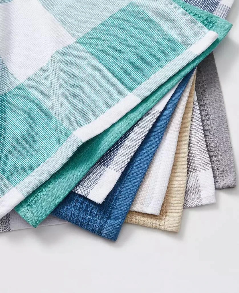 商品Blue Loom|Jackson Plaid Waffle Weave Kitchen Towel, Set of 4,价格¥311,第4张图片详细描述