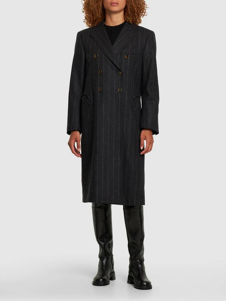 商品BLAZÉ MILANO|Ferien Pinstriped Wool & Cashmere Coat,价格¥10984,第1张图片