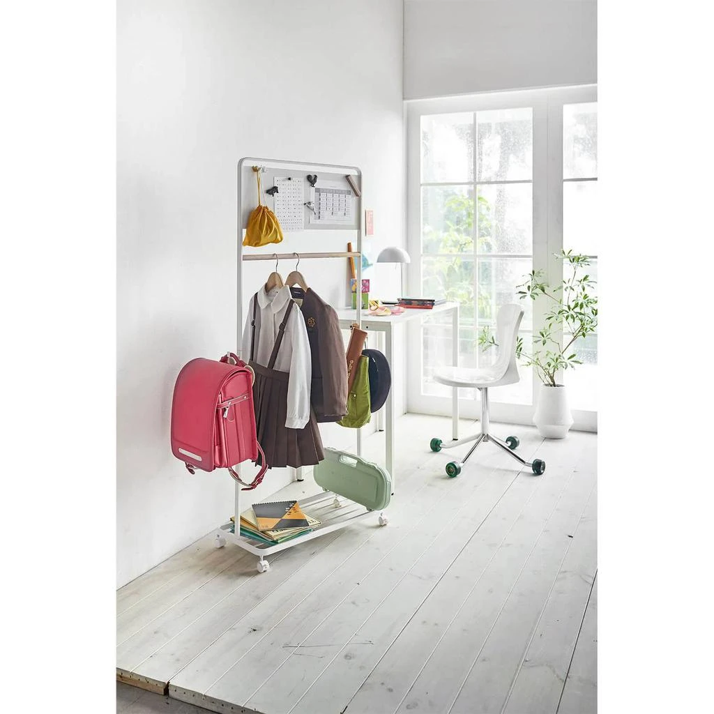 商品Yamazaki|Yamazaki Tower Kids Coat Rack With Panel - White,价格¥572,第4张图片详细描述