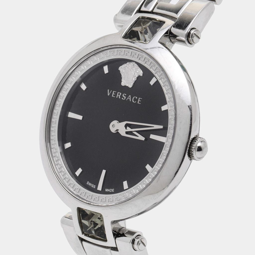 商品[二手商品] Versace|Versace Black Stainless Steel Gleam VAN030016 Women's Wristwatch 37 mm,价格¥4757,第4张图片详细描述