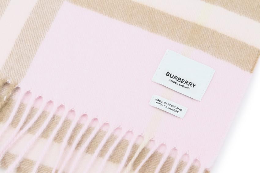 商品Burberry|经典格纹山羊绒围巾,价格¥3904,第7张图片详细描述