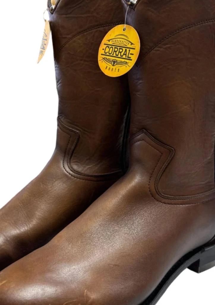 商品Corral Boots|Men's Roper Boot In Honey Brown,价格¥1290,第2张图片详细描述