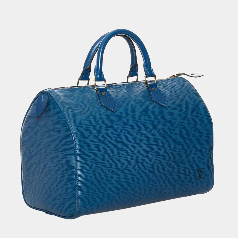 商品[二手商品] Louis Vuitton|Louis Vuitton Blue Epi Leather Speedy 30 Satchel Bag ,价格¥5589,第2张图片详细描述