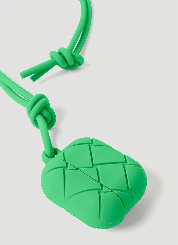商品Bottega Veneta|Intreccio Airpods Pro Case in Green,价格¥1833,第2张图片详细描述