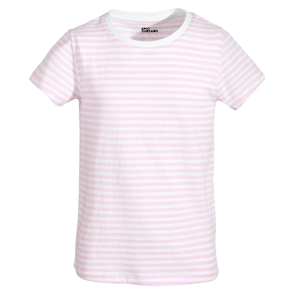 商品Epic Threads|Big Girls Striped Tee, Created For Macy's,价格¥28,第1张图片