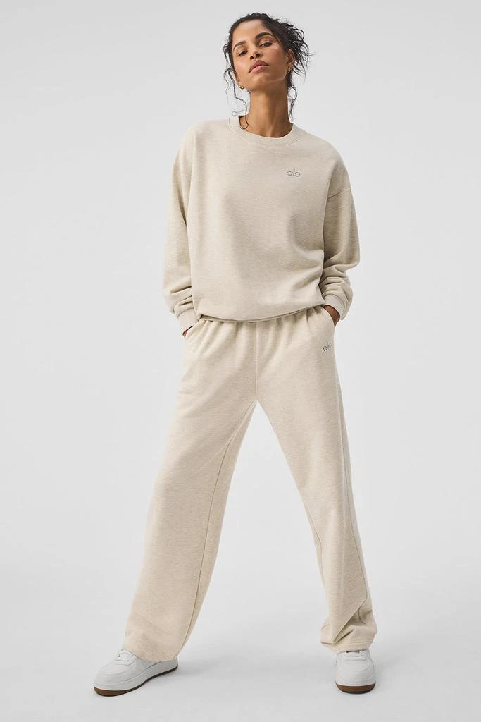 商品Alo|Accolade Straight Leg Sweatpant - Oatmeal Heather,价格¥960,第1张图片