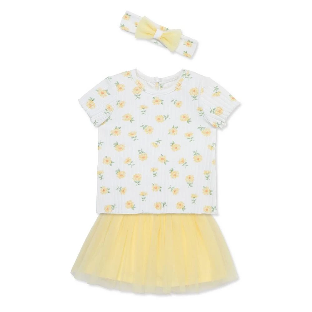 商品Little Me|Baby Girls Daisy Fashion Skort Set with Headband,价格¥270,第3张图片详细描述