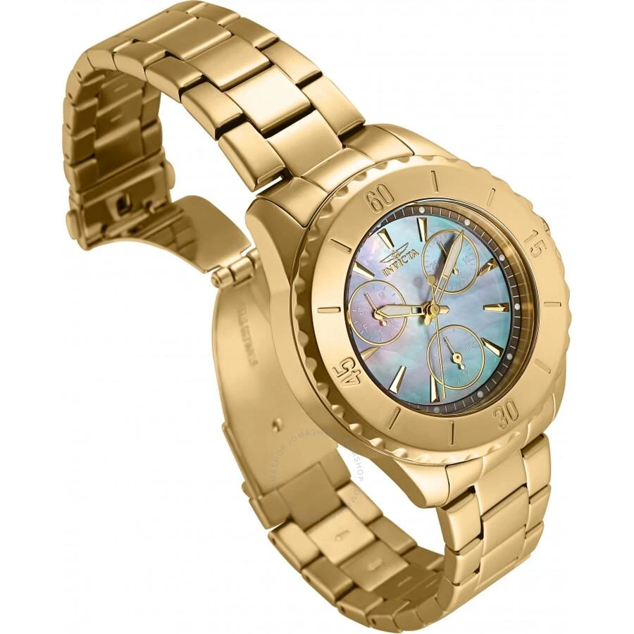 商品Invicta|Angel Quartz Gunmetal Dial Yellow Gold-tone Ladies Watch 29109,价格¥480,第2张图片详细描述