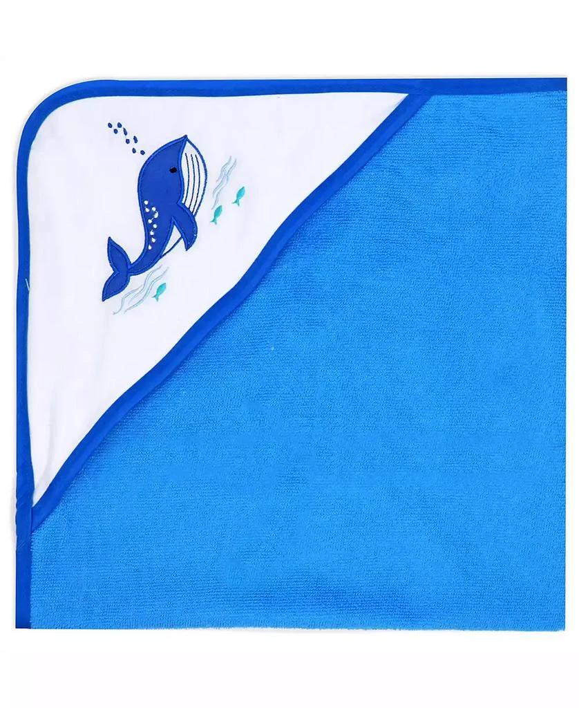 Boys and Girls 2 Pack Embroidered Hooded Bath Towel and Wash Cloth Set 商品