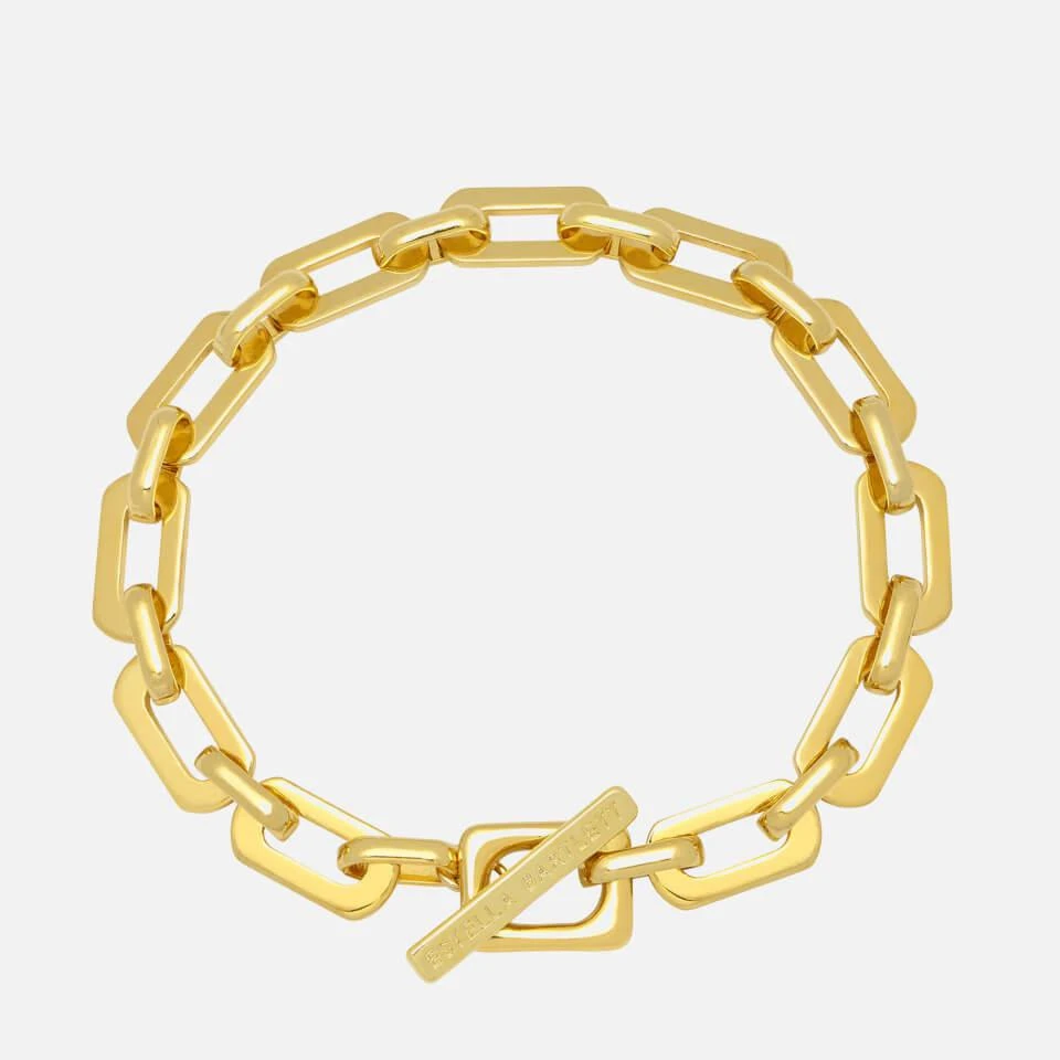 商品ESTELLA BARTLETT|Estella Bartlett Square Link T-Bar Gold-Tone Bracelet,价格¥182,第1张图片