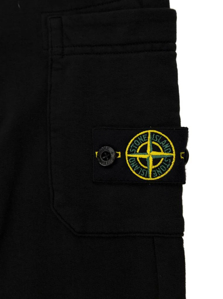 商品Stone Island Kids|Black Trackpants With Logo Patch In Cotton Boy,价格¥1472,第3张图片详细描述