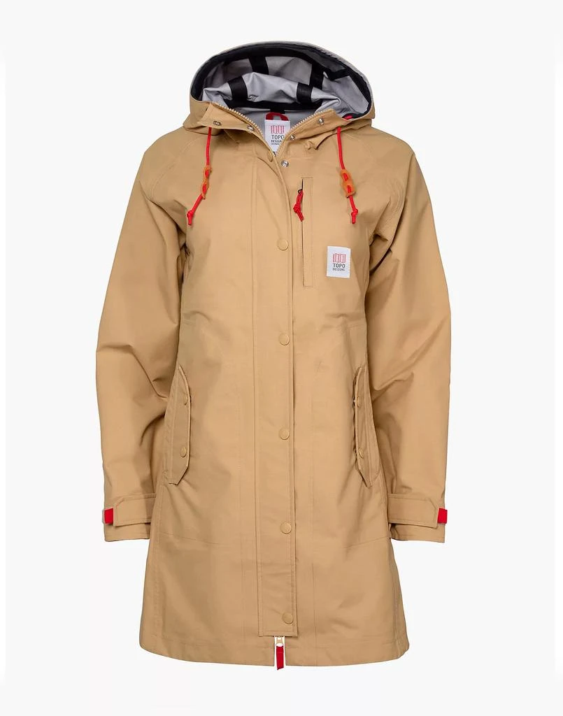 商品Topo Designs|Topo Designs® 3L W Tech Trench Raincoat 女款外套,价格¥1975,第1张图片