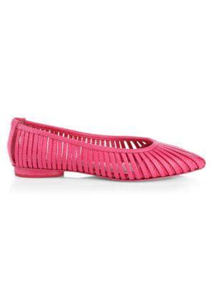 商品Cult Gaia|Leena Raffia Flats,价格¥1529-¥1543,第1张图片