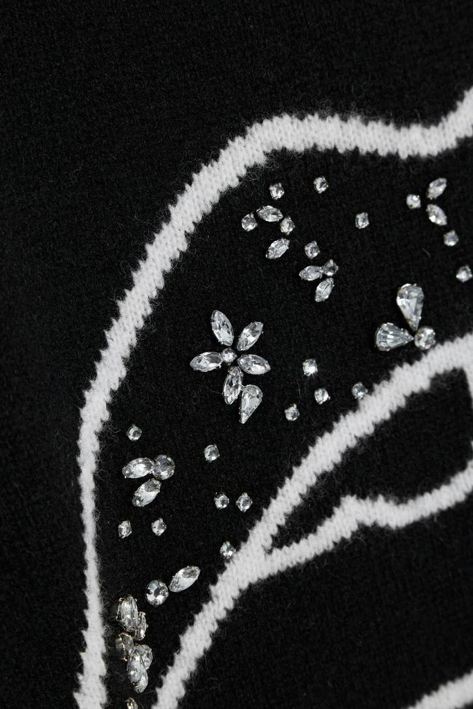 商品MARKUS LUPFER|Holly crystal-embellished intarsia merino wool sweater,价格¥729,第4张图片详细描述