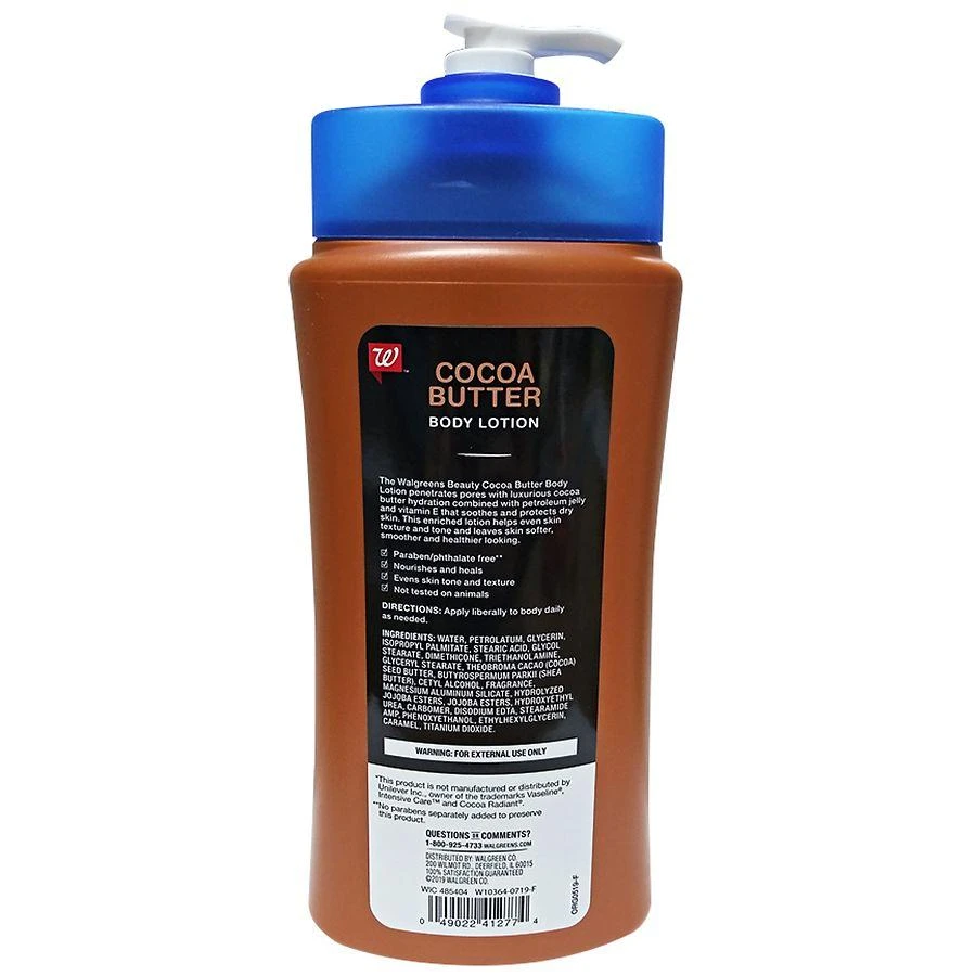 商品Walgreens|Cocoa Butter Lotion,价格¥53,第2张图片详细描述