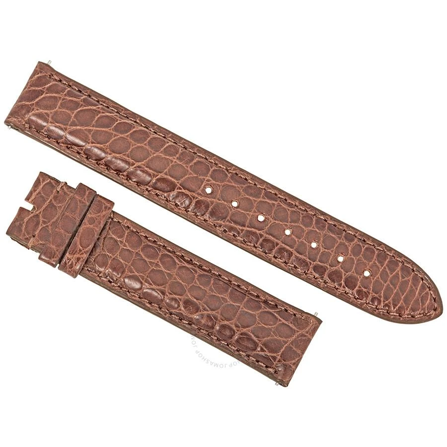 商品Hadley Roma|18 MM Matte Brown Alligator Leather Strap,价格¥588,第1张图片