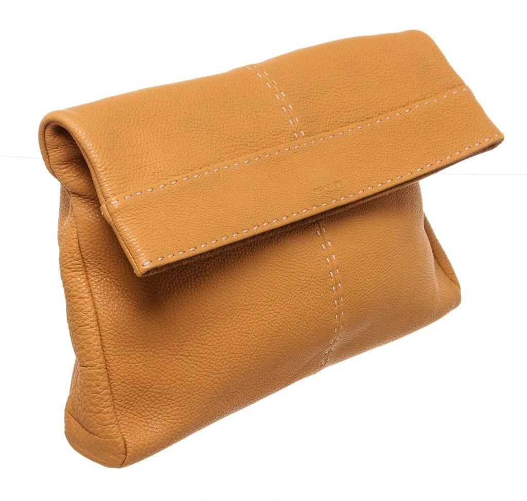 商品[二手商品] Michael Kors|Michael Kors Orange Leather Hutton Clutch Bag,价格¥3377,第2张图片详细描述