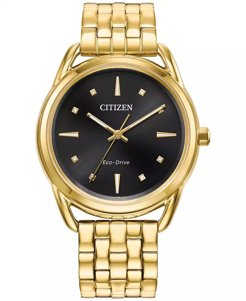 商品Citizen|Eco-Drive Women's Dress Classic Gold-Tone Stainless Steel Bracelet Watch 36mm,价格¥2461,第1张图片