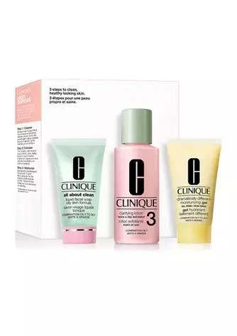 商品Clinique|Skin School Supplies Cleanser Refresher Course Set   Combination Oily,价格¥134,第1张图片