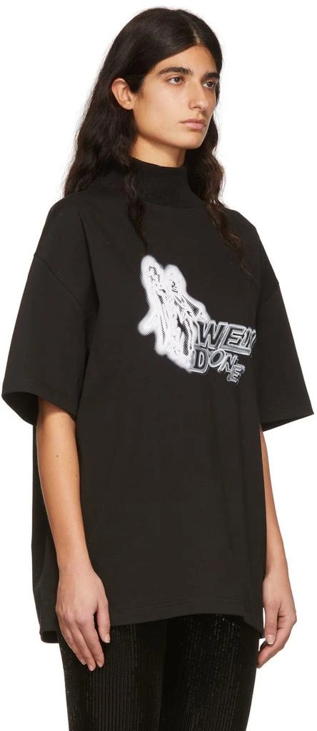 商品We11done|Black Cotton T-Shirt,价格¥676,第2张图片详细描述