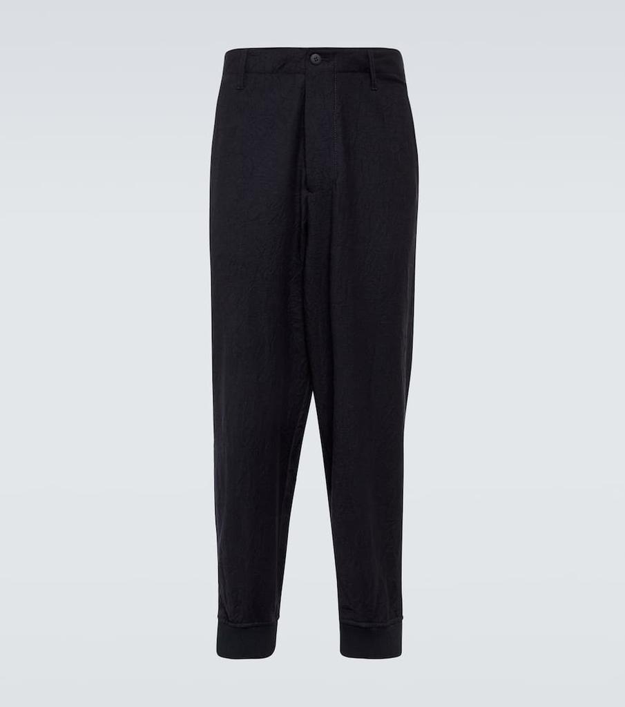 商品Giorgio Armani|羊毛法兰绒锥形裤,价格¥6611,第1张图片