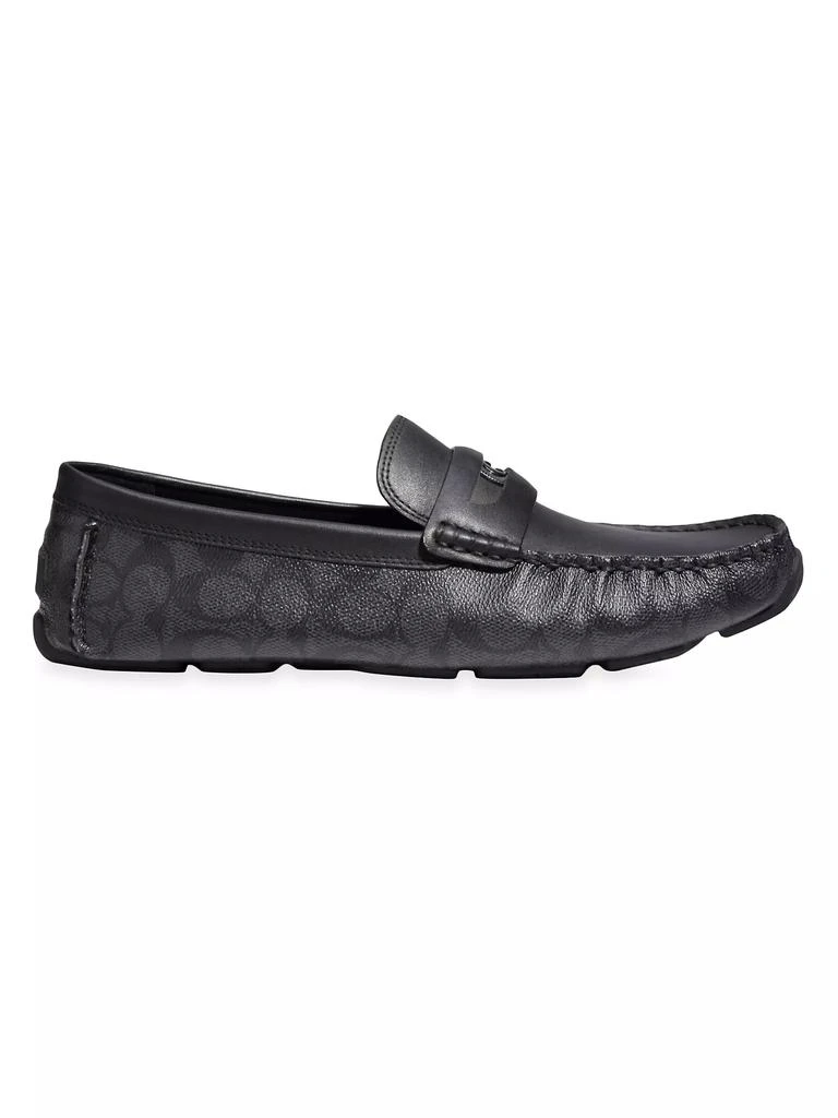 商品Coach|Coin Signature Driving Loafers,价格¥885,第1张图片