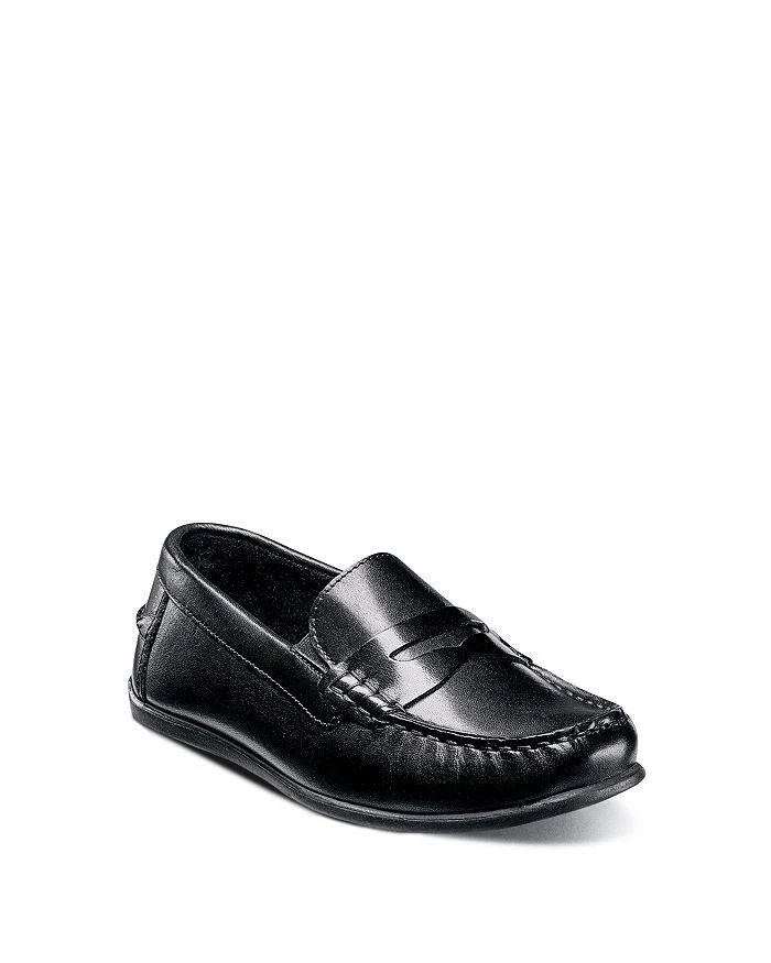 商品Florsheim|男孩(大/小童/幼儿)Boys' Jasper Leather Driver Slip On Loafers - Toddler, Little Kid, Big Kid,价格¥453,第1张图片