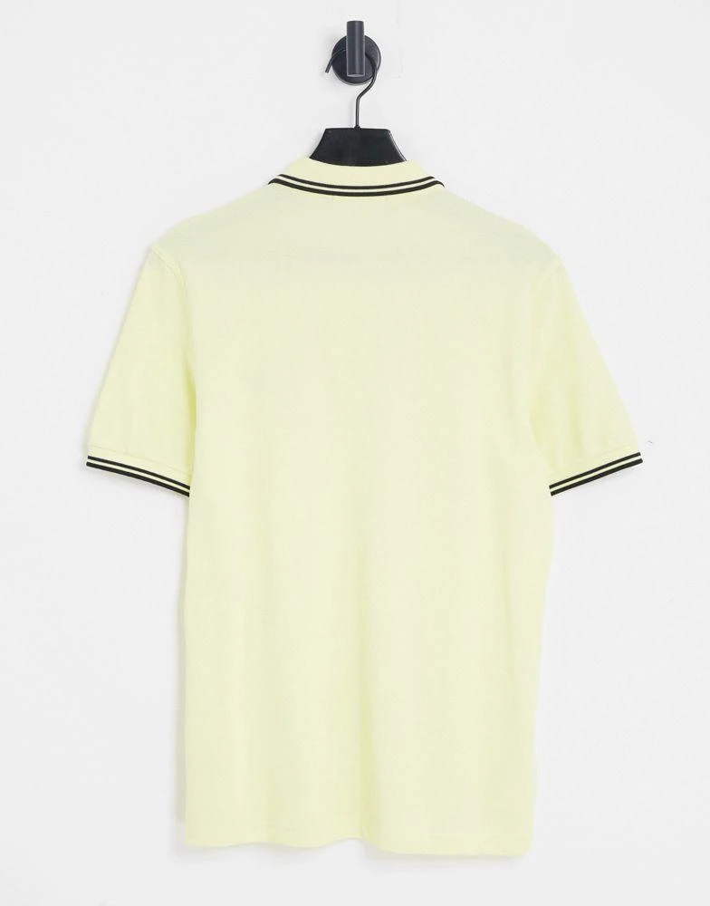 商品Fred Perry|Fred Perry twin tipped polo shirt in yellow,价格¥344,第2张图片详细描述