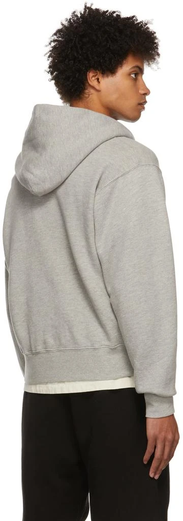 商品Les Tien|Grey Cotton Cropped Hoodie,价格¥671,第3张图片详细描述