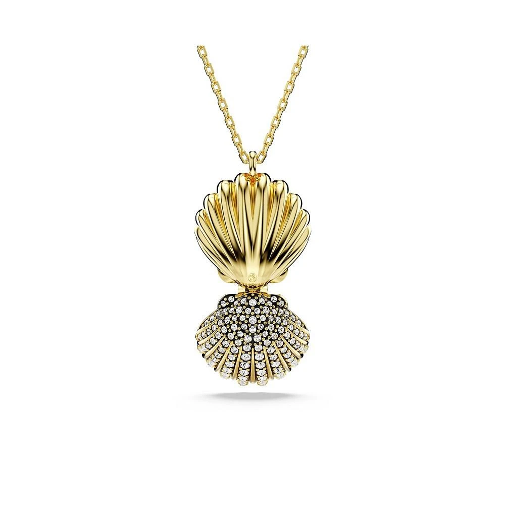 商品Swarovski|Crystal Swarovski Imitation Pearl, Shell, White, Gold-Tone Idyllia Pendant Necklace,价格¥1683,第5张图片详细描述