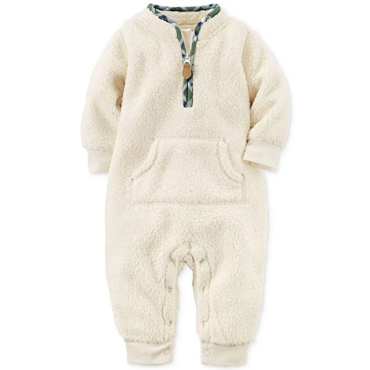 商品Carter's|男婴绒毛连体衣,价格¥75,第1张图片