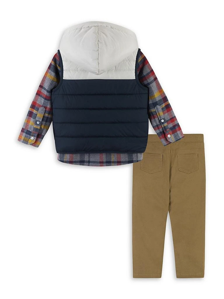 商品Andy & Evan|Little Boy's & Boy's Hooded Puffer Vest 3-Piece Set,价格¥351,第2张图片详细描述