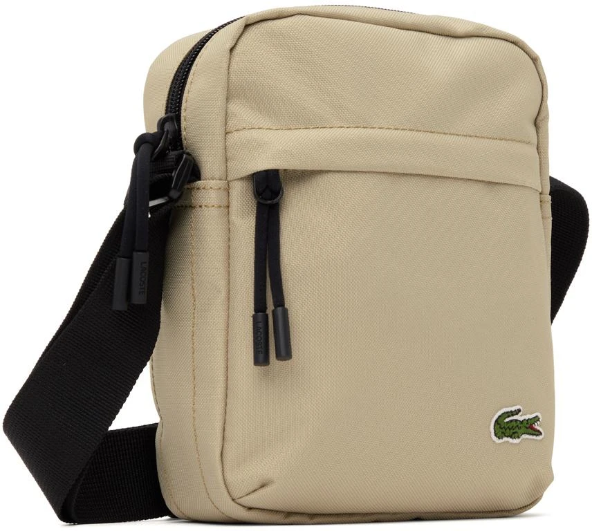 商品Lacoste|Beige Zip Crossover Messenger Bag,价格¥327,第2张图片详细描述