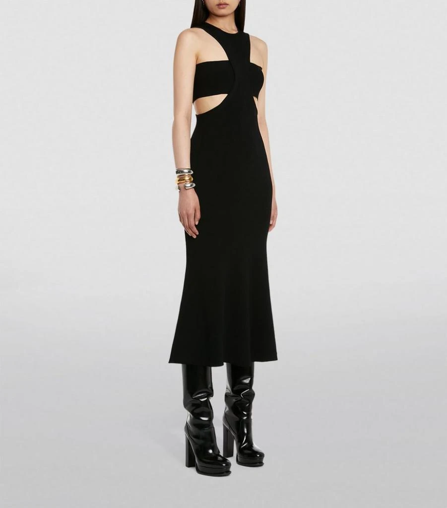 商品Alexander McQueen|Ribbed Harness Midi Dress,价格¥18031,第4张图片详细描述