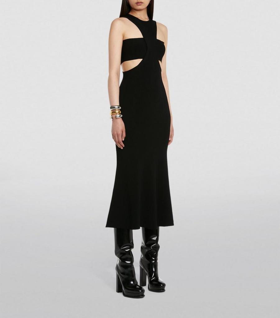 商品Alexander McQueen|Ribbed Harness Midi Dress,价格¥16652,第6张图片详细描述