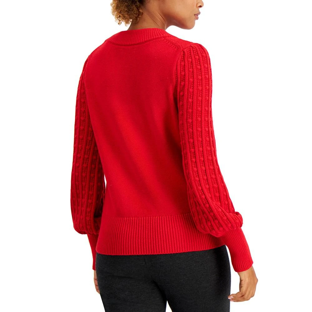 商品Charter Club|Women's Knit Mixed Stitch Sweater, Created for Macy's,价格¥180,第2张图片详细描述