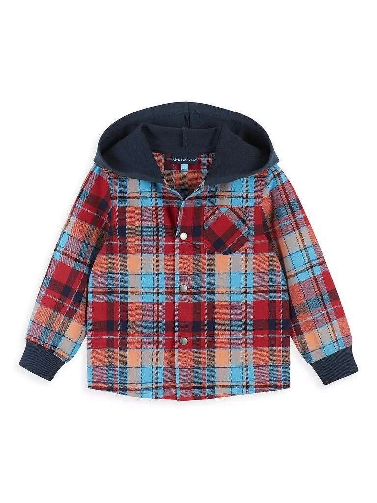 商品Andy & Evan|Baby Boy's, Little Boy's & Boy's Plaid Shirt & Pants Set,价格¥288,第3张图片详细描述