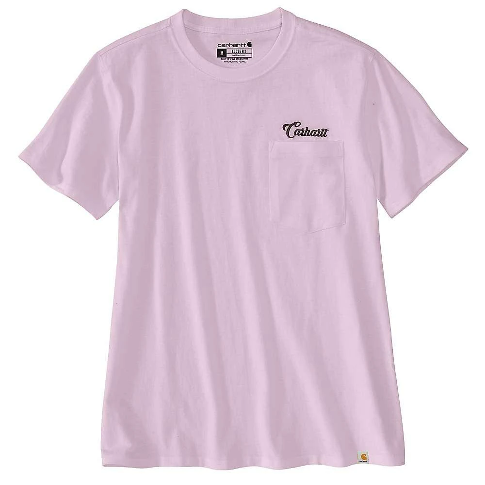 商品Carhartt|Women's Loose Fit Heavyweight SS Pocket Script Graphic T-Shirt,价格¥48,第2张图片详细描述