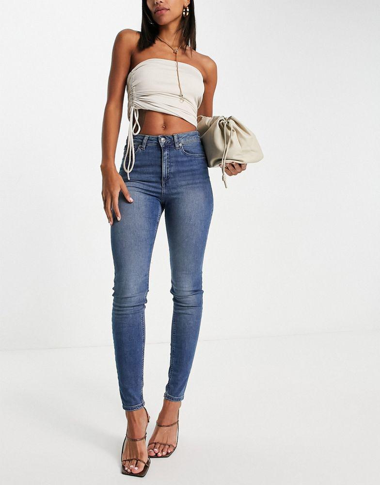 ASOS DESIGN ultimate skinny jeans in authentic mid blue商品第1张图片规格展示