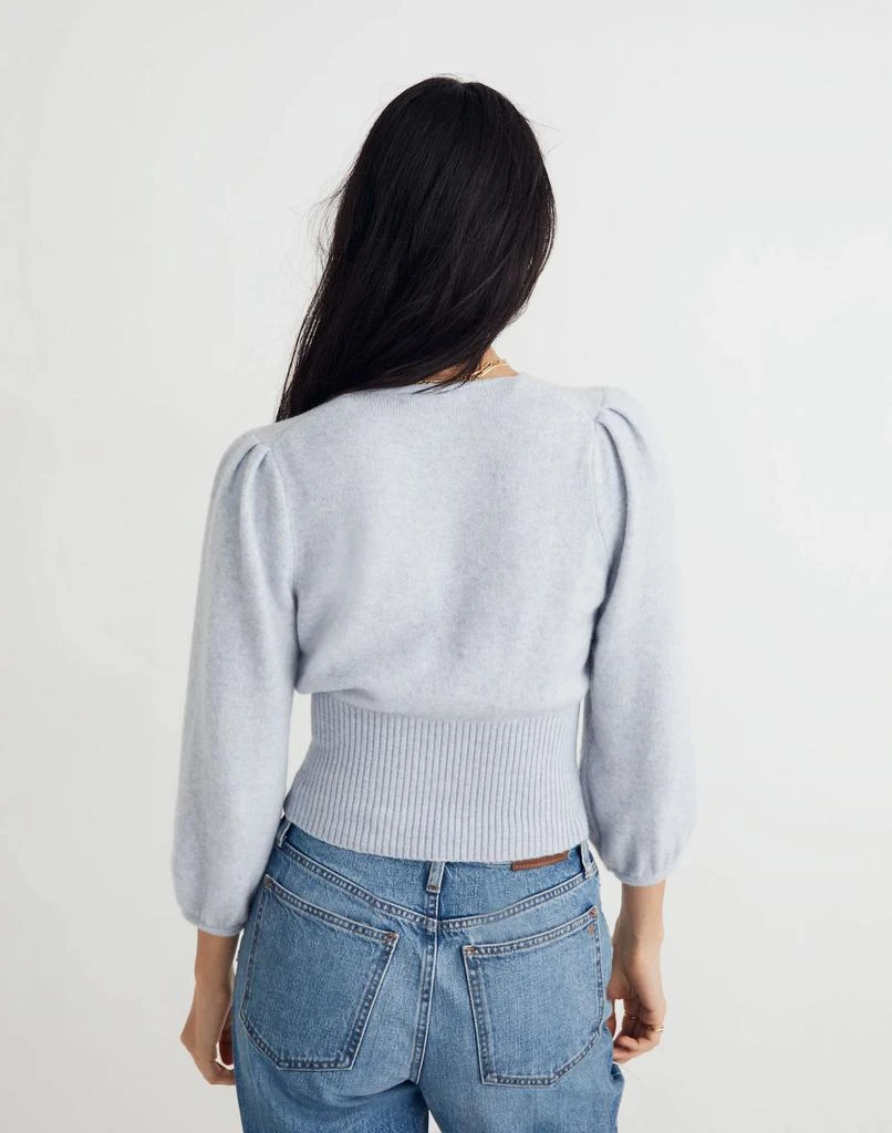 商品Madewell|Wrap V-Neck Sweater in Coziest Yarn,价格¥516,第3张图片详细描述