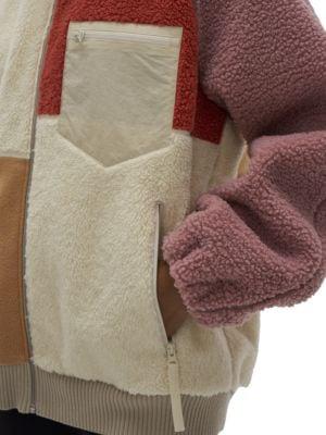 Patchwork Fleece Jacket商品第4张图片规格展示