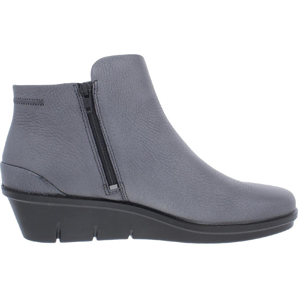商品ECCO|ECCO Womens Leather Ankle Wedge Boots,价格¥339,第4张图片详细描述