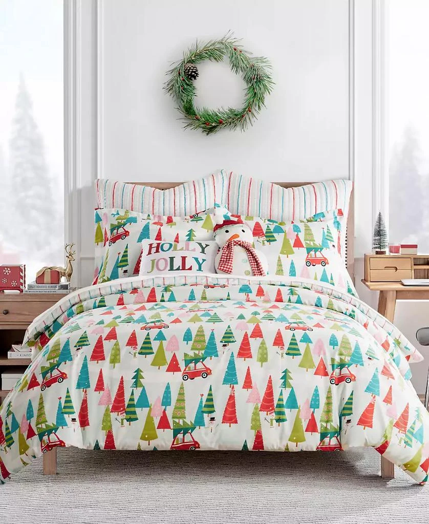 商品Levtex|Merry Bright Holly Jolly Reversible 3-Pc. Comforter Set,价格¥1948,第1张图片