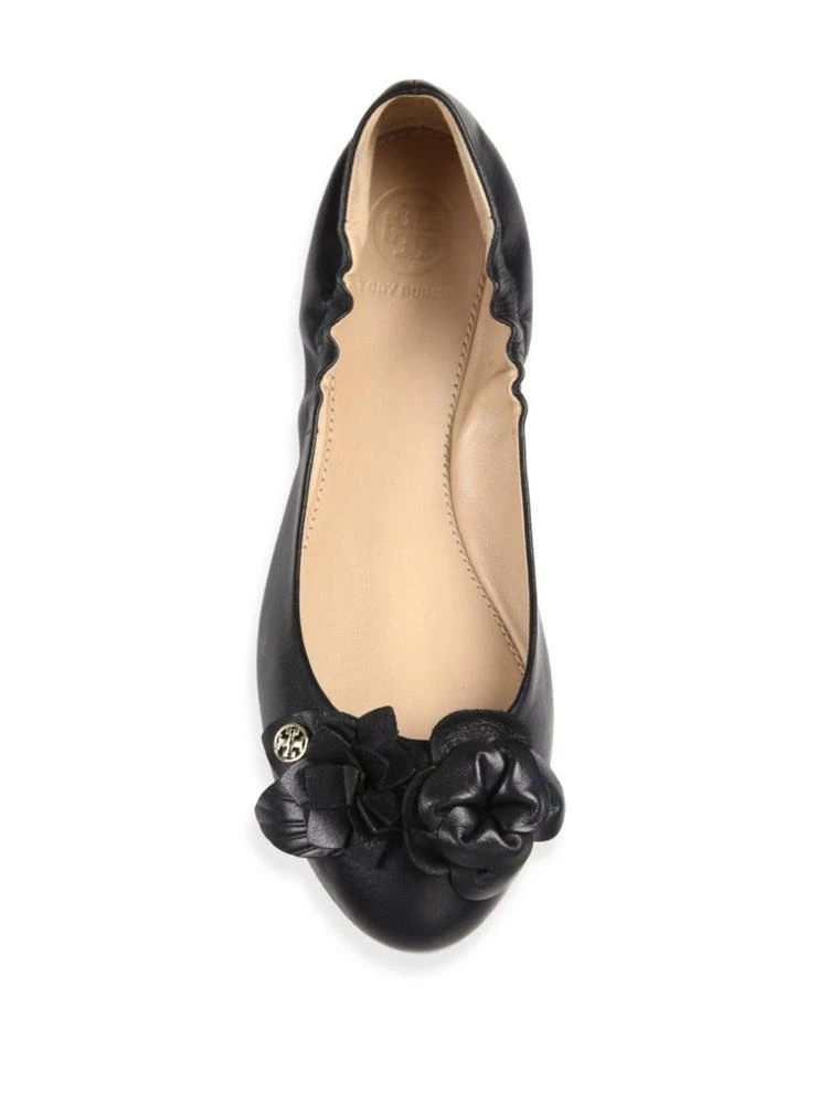 商品Tory Burch|Blossom Leather Ballet Flats,价格¥751,第4张图片详细描述