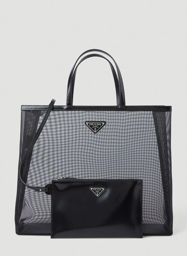商品Prada|Mesh Tote Bag in Black,价格¥14082,第5张图片详细描述