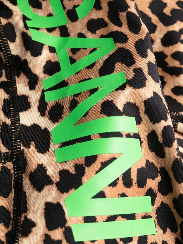 商品Ganni|GANNI - Leopard Print Logo Leggings,价格¥1444,第2张图片详细描述