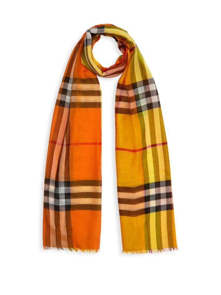 商品Burberry|超大羊绒格子围巾,价格¥2904,第1张图片