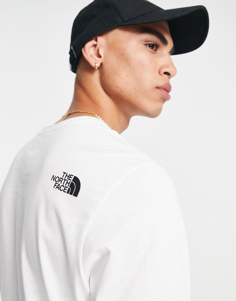 The North Face Standard logo long sleeve t-shirt in white商品第4张图片规格展示