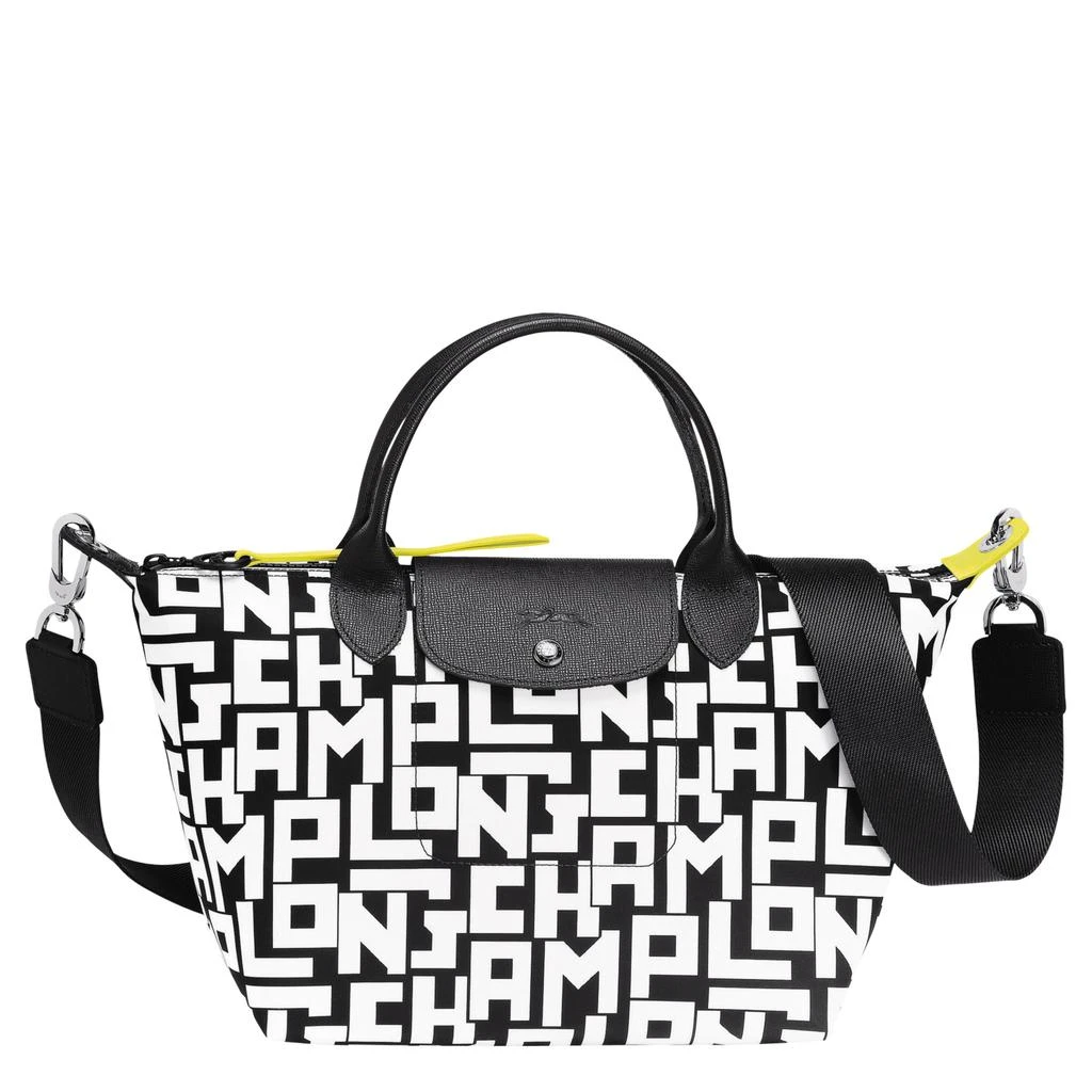 商品Longchamp|Top handle bag S Le Pliage LGP Black/White (L1512412067),价格¥1382,第1张图片